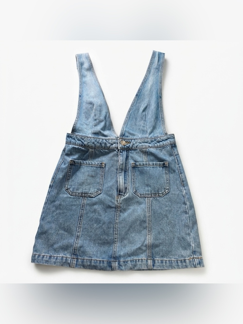 Forever 21 Los Angeles Women's Denim Suspender Overall S